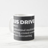 市バスドライバーの定義マグカップ コーヒーマグカップ (正面左)