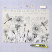 市フランスの名ワイルドフラワードラゴンフライ 薄葉紙 (クラフト)