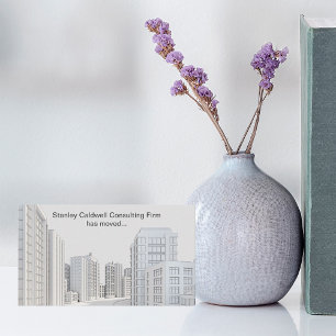 市モダンの建築カスタムの新しい住所 名刺