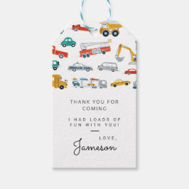 市モダン交通誕生日パーティーのお気に入り ギフトタグ