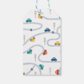 市モダン交通誕生日パーティーのお気に入り ギフトタグ (裏面)