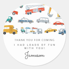 市モダン交通誕生日パーティー好意ギ ラウンドシール