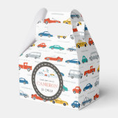 市モダン交通誕生日パーティー フェイバーボックス (正面サイド)