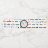 市モダン交通誕生日パーティー ペットボトルラベル (シングルラベル)