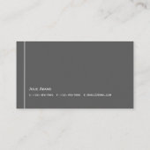 市モダン実在財産の名刺 名刺 (裏面)