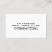 市モダン建物 | 商業実在財産 名刺 (裏面)