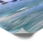 市モダン絵を描のカフェ ポスター (角)