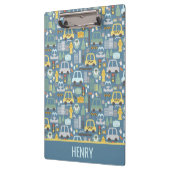 市交通機関のパーソナライズされた子ども クリップボード (左)