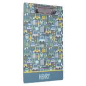 市交通機関のパーソナライズされた子ども クリップボード (右)