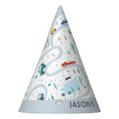 市交通車セカンドボーイ誕生日 パーティーハット (左)