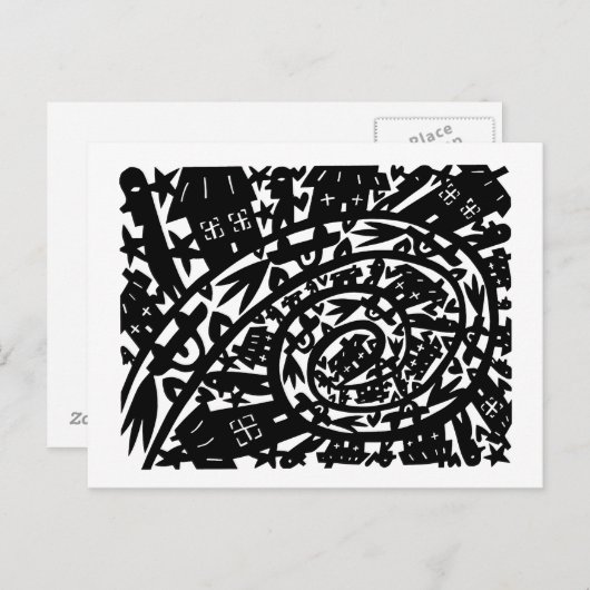 市内で ポストカード (正面/裏面)