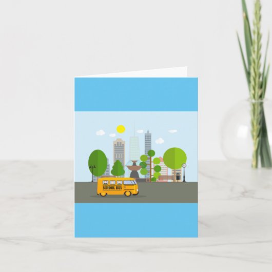 市内のスクールバス カード (正面)