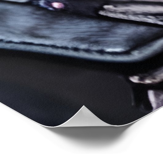 市内のピンクのエイリアン群 | AIアートポスター ポスター (角)