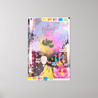 市内の仏 キャンバスプリント