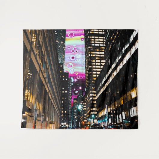 市内の夜 タペストリー (正面(横))