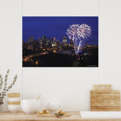 市内の花火 ポスター (キッチン)