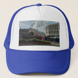 市内を移動し、電車やバス キャップ