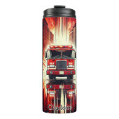 市内を走る消防車 タンブラー (正面)