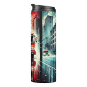 市内を走る消防車 タンブラー (回転右)