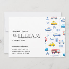 市内交通トラック第2バースデーパーティー 招待状