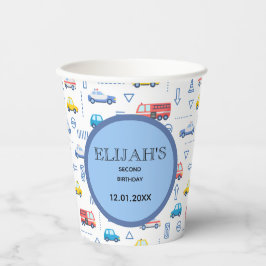 市内交通トラック第2バースデーパーティー 紙コップ