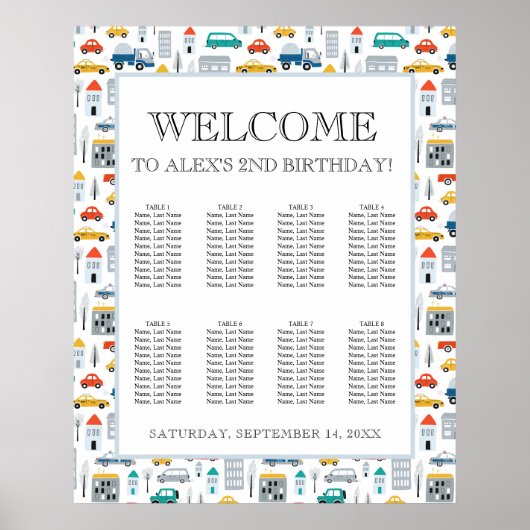 市内交通トラック第2誕生日歓迎 ポスター (正面)