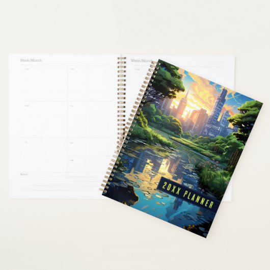 市内公園の池 プランナー手帳 (ディスプレー)