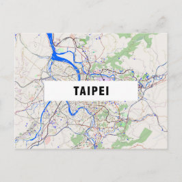 市内地図はがき♥台北 ポストカード