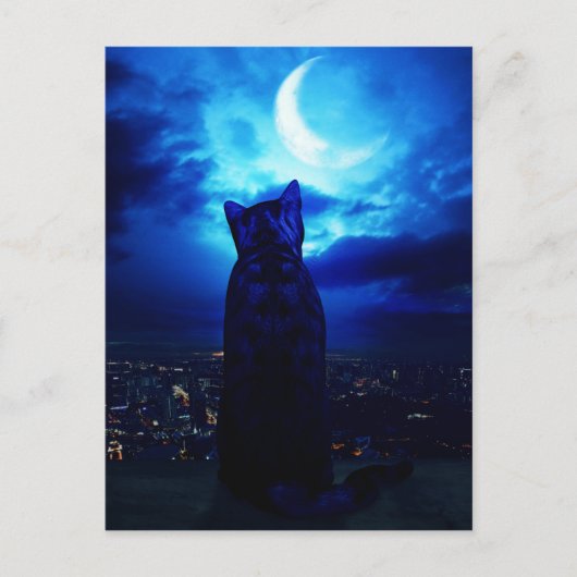 市内時計 ポストカード (正面)