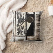 市内言語（白黒） クッション (ブランケット)