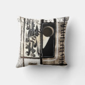 市内言語（白黒） クッション (裏面)