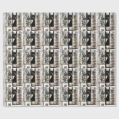 市内言語（白黒） ラッピングペーパー (フラット)