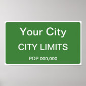 市区町村の制限の記号テンプレート ポスター (正面)