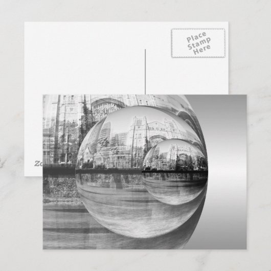 市区町村の反射 ポストカード (正面/裏面)