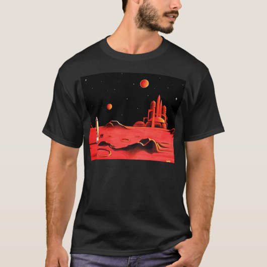 市区町村の火星 Tシャツ (正面)