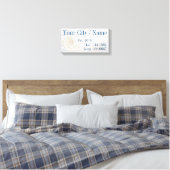 市区町村または家族の名前の緯度と経度 キャンバスプリント (インサイチュ (寝室))