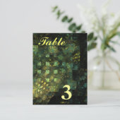 市区町村テーブル番号はがき内の光源 ポストカード (スタンド正面)