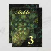 市区町村テーブル番号はがき内の光源 ポストカード (正面/裏面)