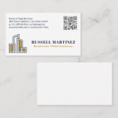 市区町村ロゴ |実在財産 | QRコード名刺 名刺 (正面/裏面)