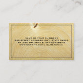 市区町村鍵ロゴ | 木目名刺 名刺 (裏面)