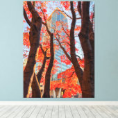 市区町村（赤） キャンバスプリント (インサイチュ (ウッドフロア))