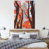 市区町村（赤） キャンバスプリント (インサイチュ (寝室))