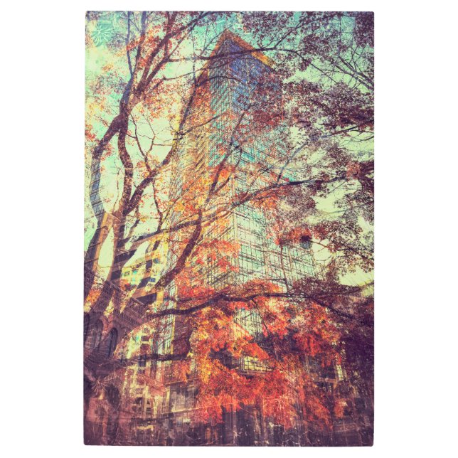 市区町村（赤） メタルプリント (正面)