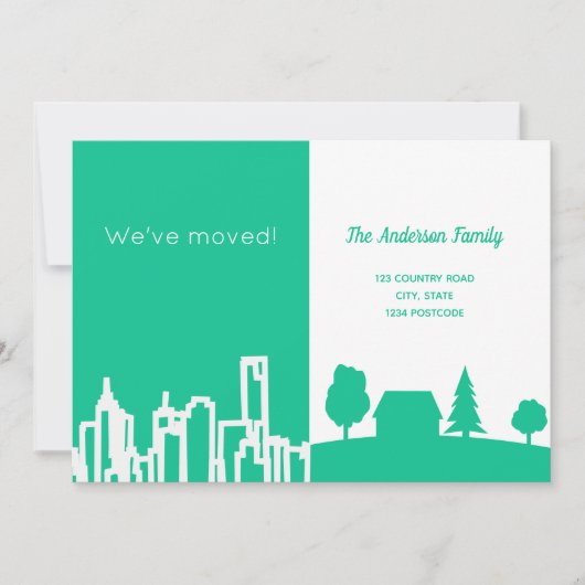 市区緑の白の動きの発表 案内状 (正面)