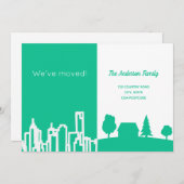 市区緑の白の動きの発表 案内状 (正面/裏面)