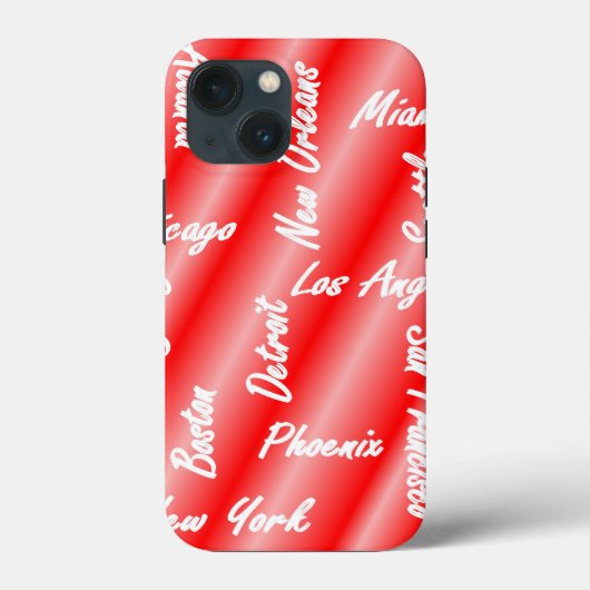 市名 – 米国 – iPhoneケース Case-Mate iPhoneケース (裏面)