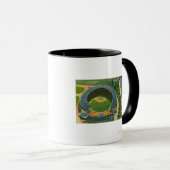 市営スタジアムの空中表示クリーブランド, OH マグカップ (正面右)