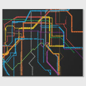 市営地下鉄地図 ラッピングペーパー (フラット)