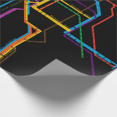 市営地下鉄地図 ラッピングペーパー (角)