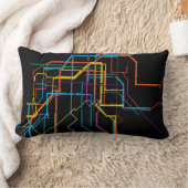 市営地下鉄地図 ランバークッション (ブランケット)